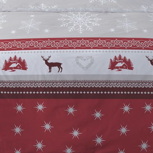 Housse De Couette 260x240 Vixen + 2 Taies Matière Polaire