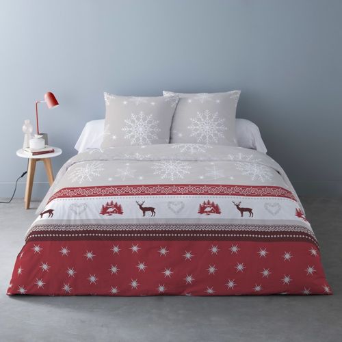 Housse De Couette 260x240 Vixen + 2 Taies Matière Polaire