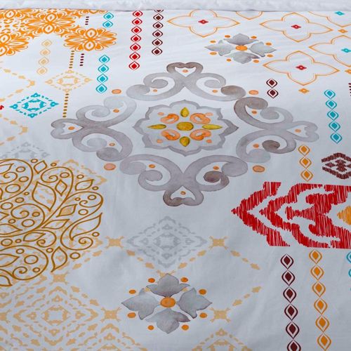 Housse De Couette 240x220 Melos + 2 Taies Coton 42 Fils