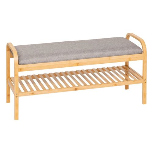 Banc Range Chaussures Pour 4 Paires En Bambou