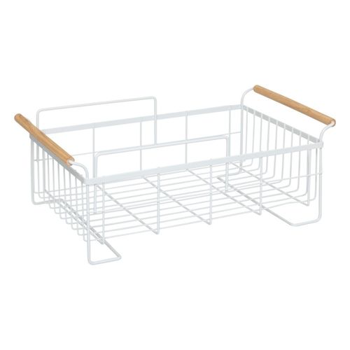 Égouttoir à Vaisselle 2 Niveaux Métal Blanc