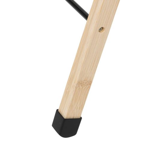 Etendoir à Linge 13m Noir Et Bambou