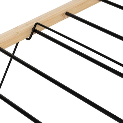 Etendoir à Linge 13m Noir Et Bambou