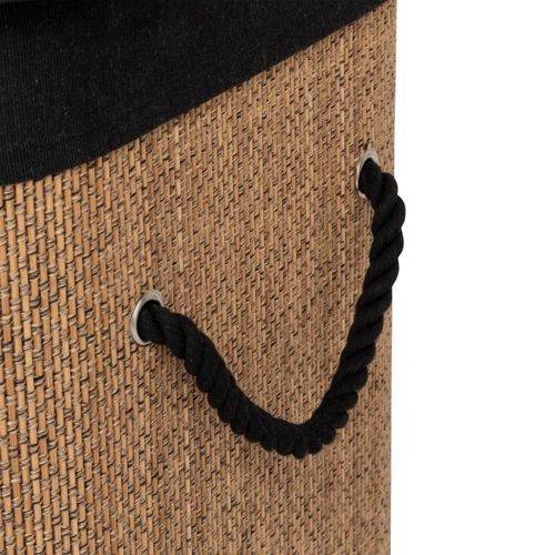 Panier à Linge Rectangulaire 60l En Bambou