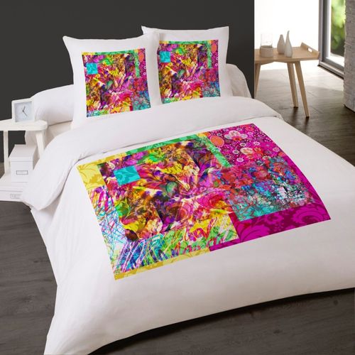 Housse De Couette 240x220 Etincelle + 2 Taies 100% Coton