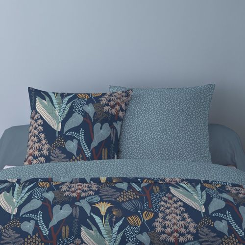 Housse De Couette 240x220 Calao + 2 Taies Matière Polaire