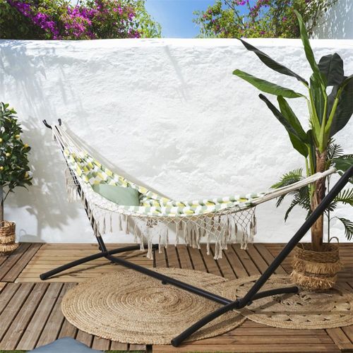 Hamac Citrons Finition Macramé