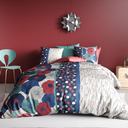 Housse De Couette 240x220 Agueda + 2 Taies Coton 57 Fils