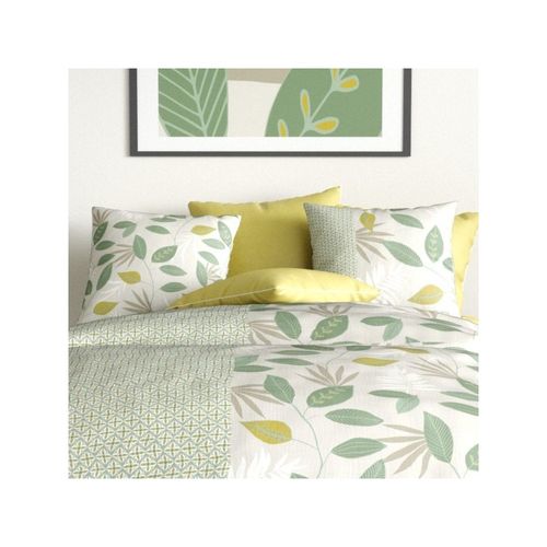 Housse De Couette 240x220 Areca + 2 Taies Coton 57 Fils