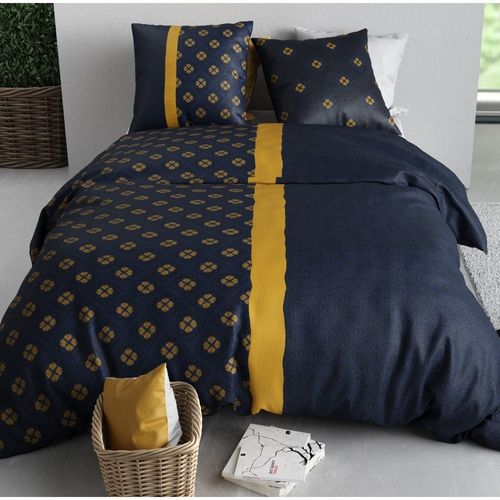 Housse De Couette 240x220 Nil + 2 Taies Coton 57 Fils