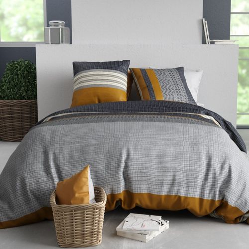 Housse De Couette 240x220 Elka + 2 Taies Coton 57 Fils