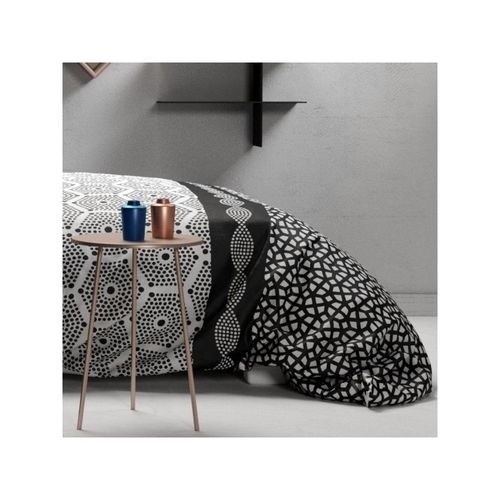 Housse De Couette 260x240 Pavage + 2 Taies Coton 57 Fils