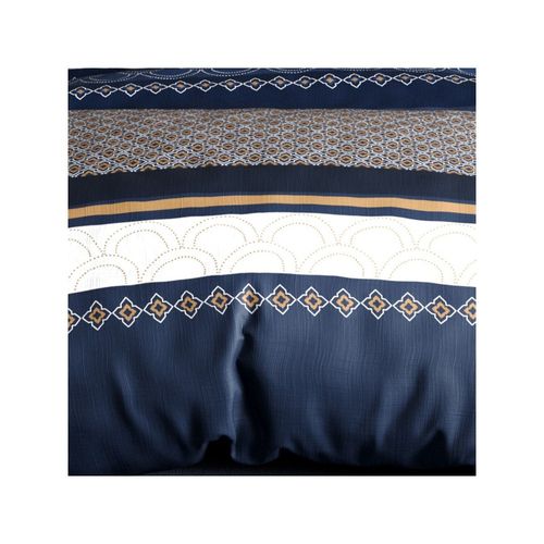 Housse De Couette 260x240 Kalypso + 2 Taies Coton 57 Fils