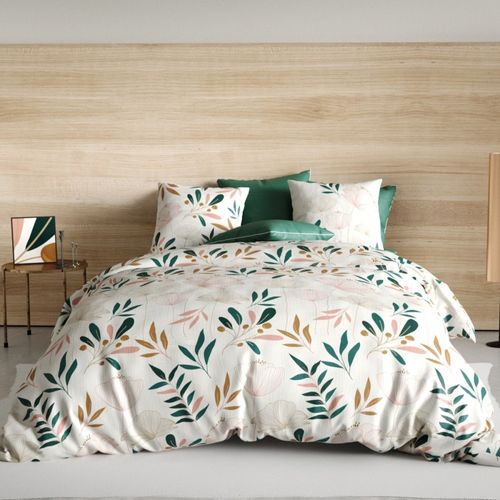 Housse De Couette 260x240 Kano + 2 Taies Coton 57 Fils