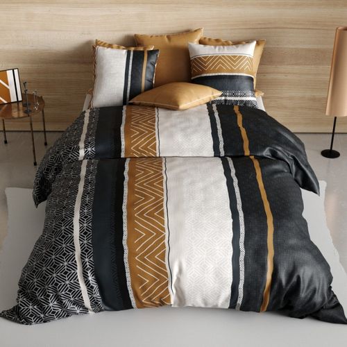 Housse De Couette 260x240 Trophe + 2 Taies Coton 57 Fils