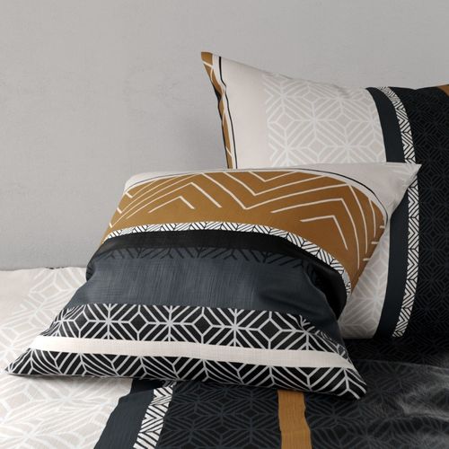 Housse De Couette 260x240 Trophe + 2 Taies Coton 57 Fils