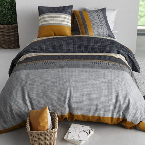 Housse De Couette 260x240 Elka + 2 Taies Coton 57 Fils