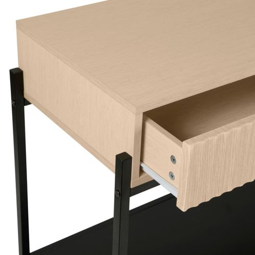 Console Mélaminé Et Métal