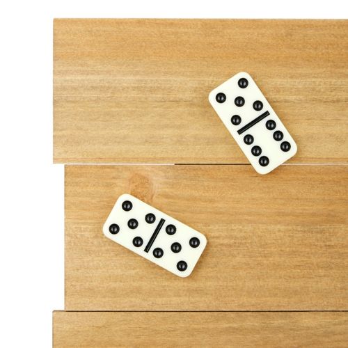 Horloge Domino Noire Et Beige Diam 30 Cm