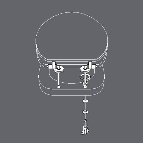 Abattant Wc Charnières Métal Orbella