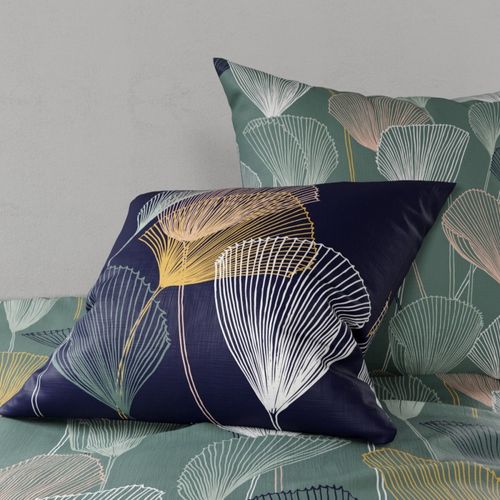 Housse De Couette 240x220 Cottey + 2 Taies Coton 57 Fils