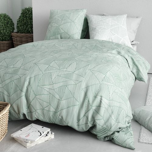 Housse De Couette 240x220 Adely + 2 Taies Coton 57 Fils