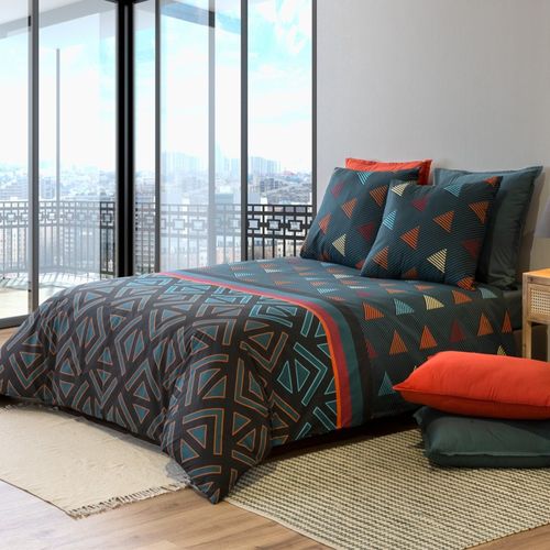 Housse De Couette 260x240 Holi + 2 Taies Coton 57 Fils