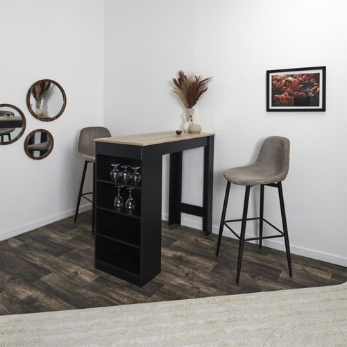 Lot De 2 Tabourets De Bar Côtelé Scott