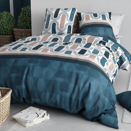 Housse De Couette 260x240 Mistri + 2 Taies Coton 57 Fils