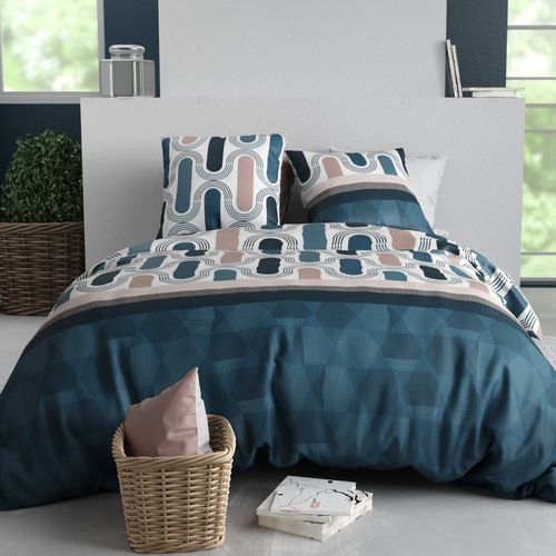 Housse De Couette 260x240 Mistri + 2 Taies Coton 57 Fils