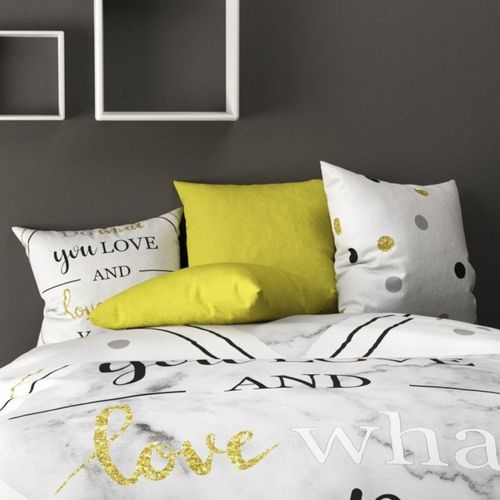 Housse De Couette 240x220 What + 2 Taies Coton