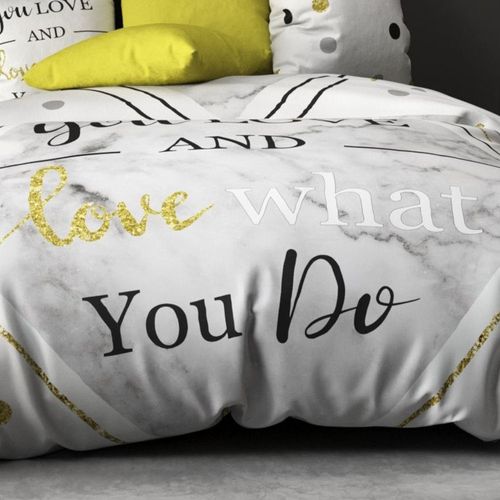 Housse De Couette 240x220 What + 2 Taies Coton