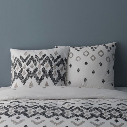 Housse De Couette 240x220 Henri + 2 Taies Percale De Coton