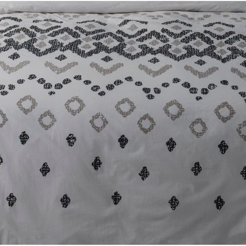 Housse De Couette 240x220 Henri + 2 Taies Percale De Coton