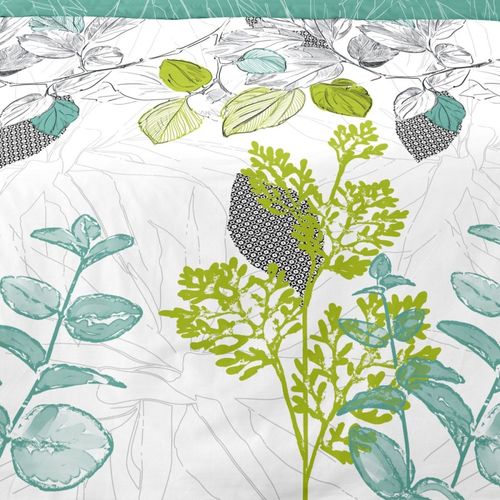 Housse De Couette 260x240 Polly + 2 Taies 100% Coton