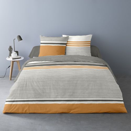 Housse De Couette 260x240 Auguste + 2 Taies 100% Coton