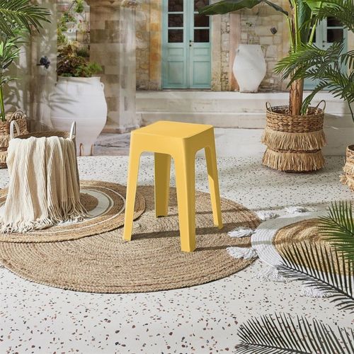 Tabouret Empilable Coloris Jaune