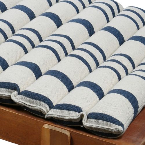 Coussin De Bain De Soleil 60x180 Cm Rayures Bleu