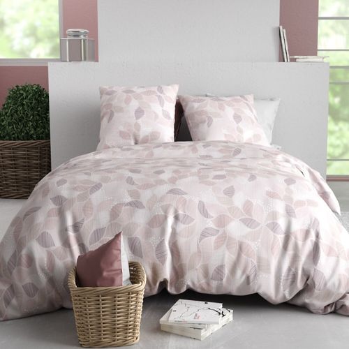 Housse De Couette 260x240 Alix + 2 Taies Coton 57 Fils