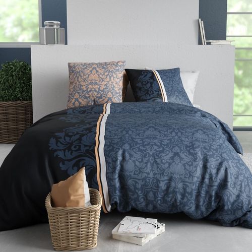 Housse De Couette 260x240 Arabesque + 2 Taies Coton 57 Fils