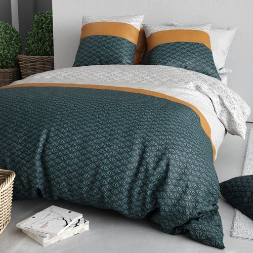 Housse De Couette 260x240 Orus + 2 Taies Coton 57 Fils