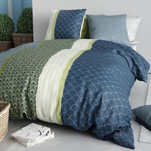 Housse De Couette 260x240 Polo + 2 Taies Coton 57 Fils