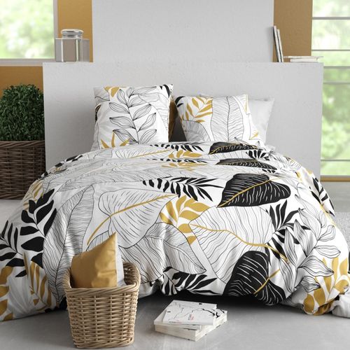 Housse De Couette 260x240 Moana + 2 Taies Coton 57 Fils