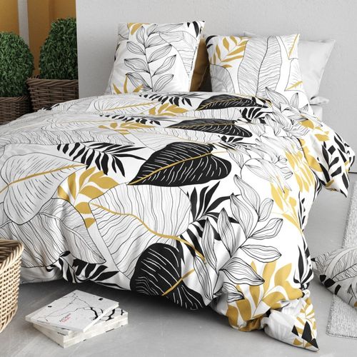 Housse De Couette 240x220 Moana + 2 Taies Coton 57 Fils