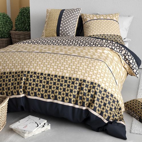 Housse De Couette 240x220 Luxore + 2 Taies Coton 57 Fils