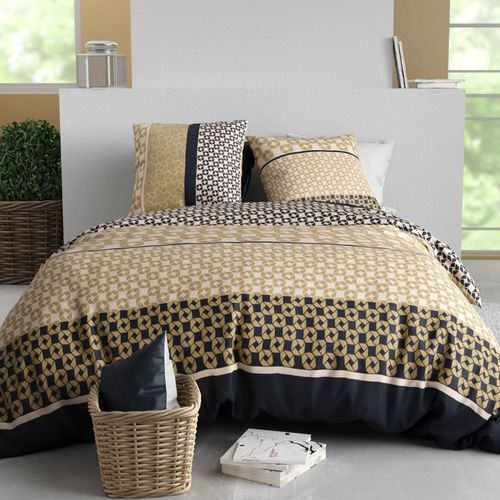 Housse De Couette 240x220 Luxore + 2 Taies Coton 57 Fils