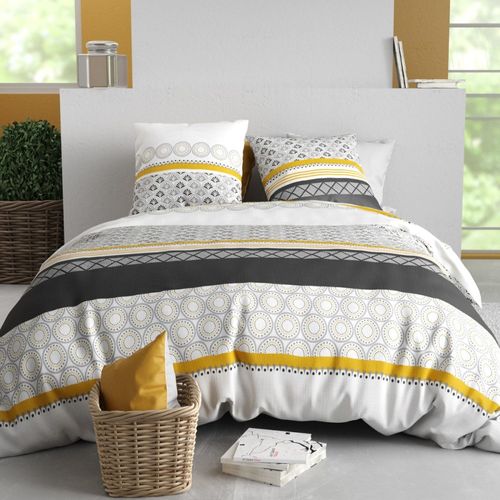 Housse De Couette 240x220 Spira + 2 Taies Coton 57 Fils