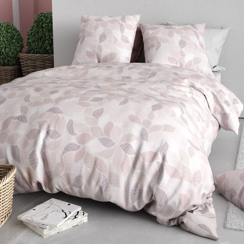 Housse De Couette 240x220 Alix + 2 Taies Coton 57 Fils