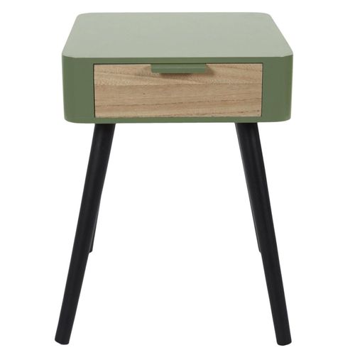 Table De Chevet 1 Tiroir Vert Kaki