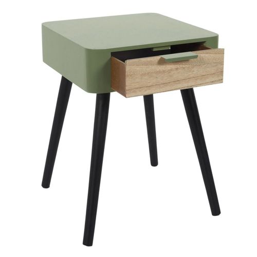 Table De Chevet 1 Tiroir Vert Kaki